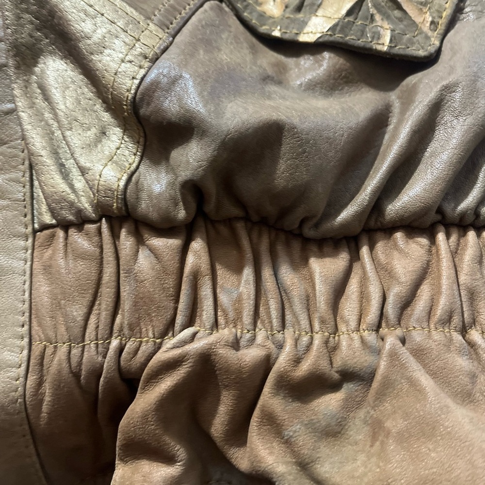 Vintage Adventures Bound Patchwork Jacket Sz M Br… - image 8